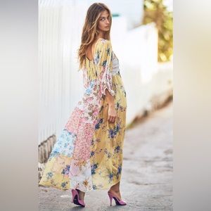 LoveShackFancy Roslyn Dress in Picnic Patchwork in Size 0